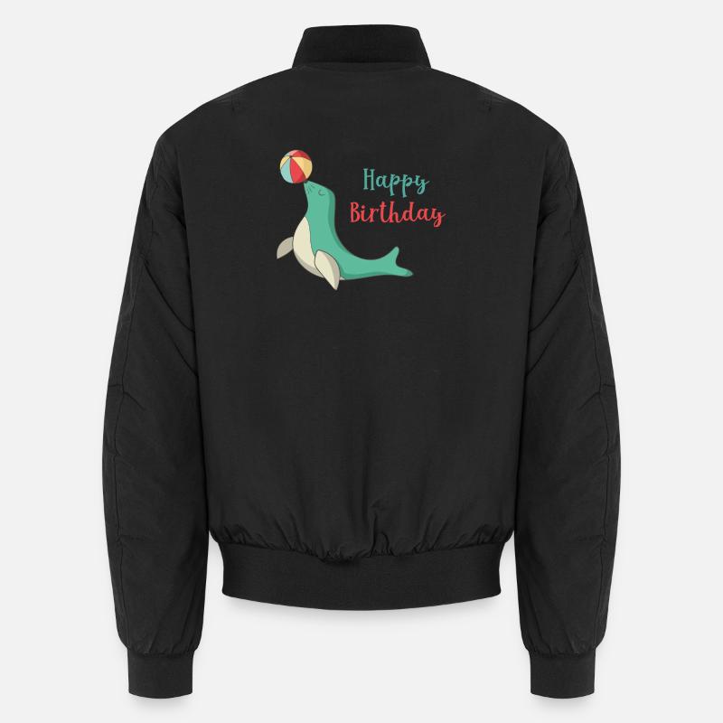 birthday - Unisex Bomber Jacket - black