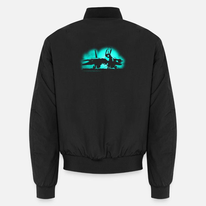 Jet F-14 Tomcat - Unisex Bomber Jacket - black