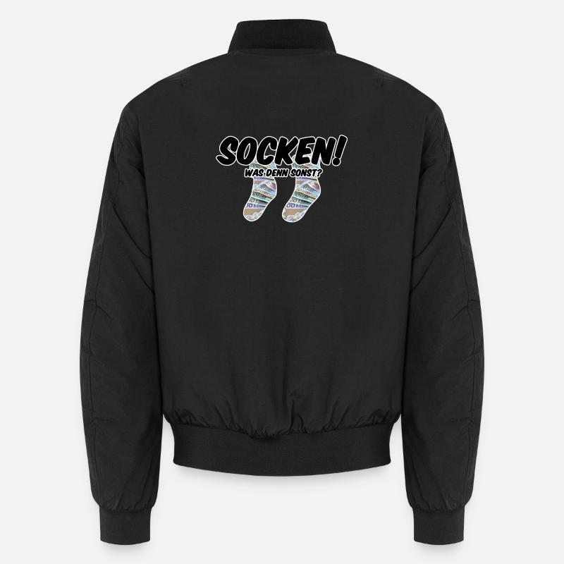 Socken! Was denn sonst? Unisex Bomberjacke