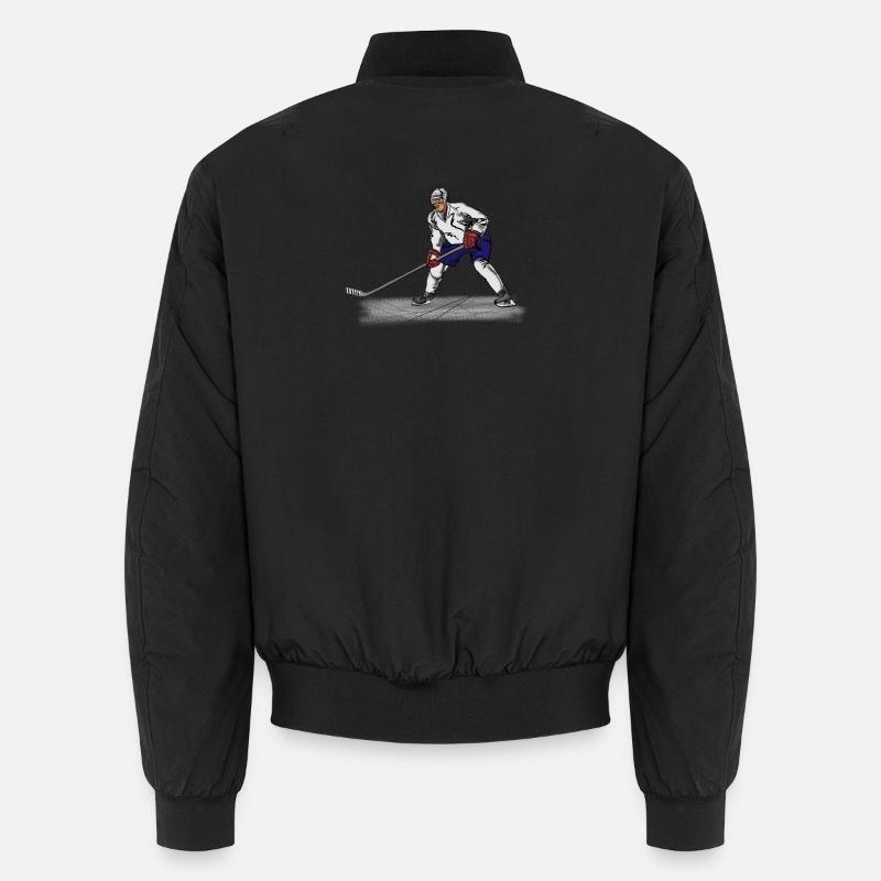 hockey - Unisex Bomber Jacket - black