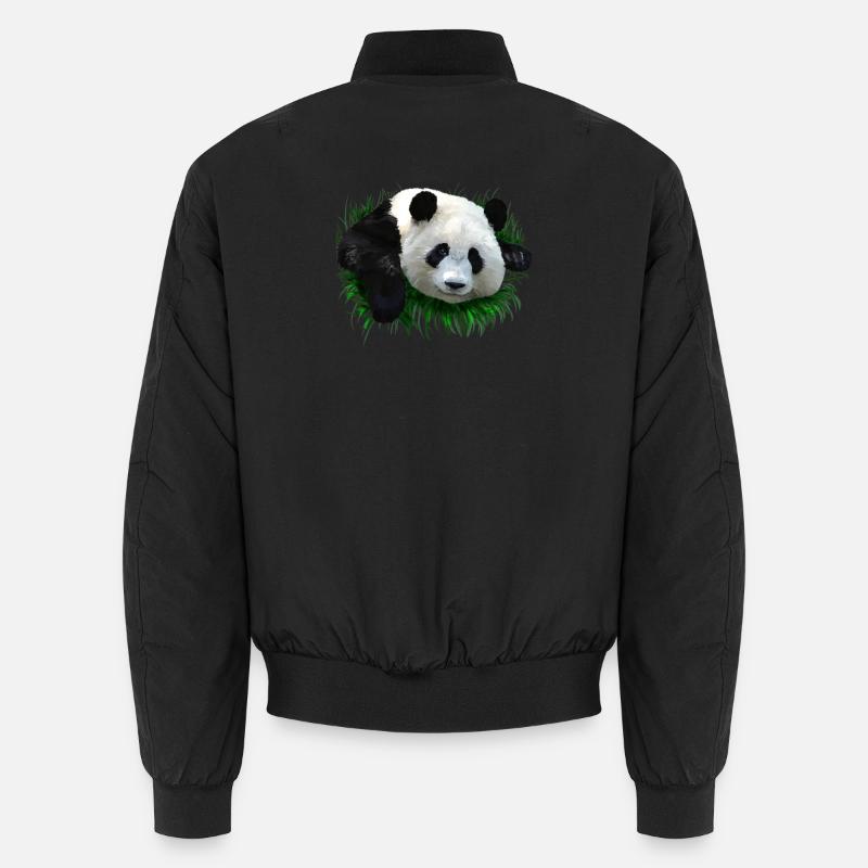 panda - Bomber unisexe - noir