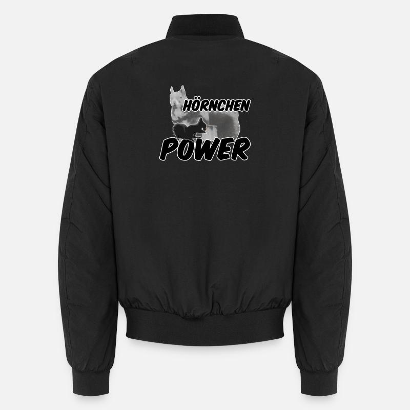 Hörnchenpower Eichhörnchen Tiere Spruch Unisex Bomberjacke
