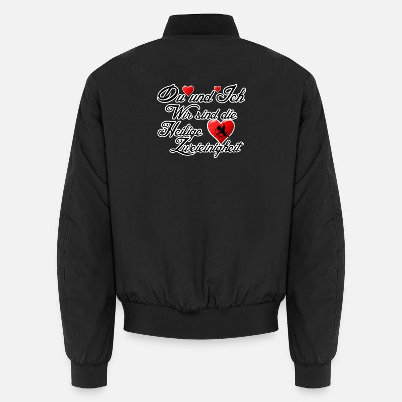 Liebe Valentinstag Ehe Paare Hochzeit Spruch Unisex Bomberjacke