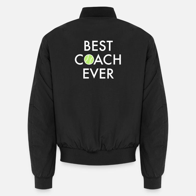 best coach ever tennis Unisex Bomber Jacket