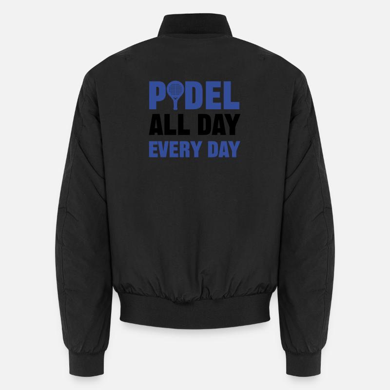 Padel Game Sport Padel Racket Player Statement Unisex Bomber Jacket