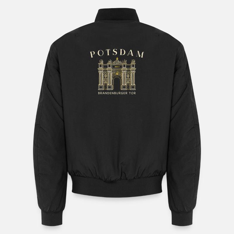 Potsdam, Brandenburg Gate, Germany Drawing Unisex Bomber Jacket