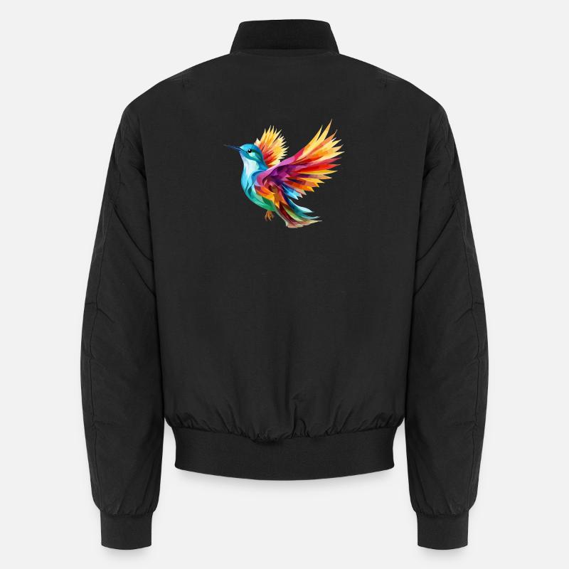 Conception d’oiseau - Bomber unisexe - noir