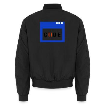 Job Coder Dire Travailleur Gagner De L’argent - Bomber unisexe - noir - Dos - AI Model Male 185 light (185cm)