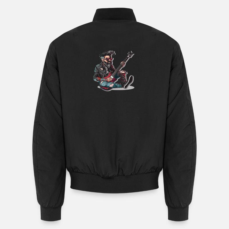 Rock - Rock and Roll - Unisex Bomberjacke - Schwarz