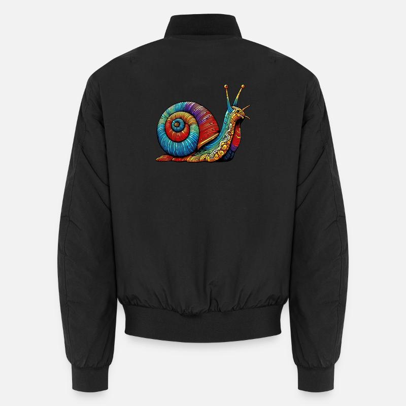 Schnecke Unisex Bomberjacke
