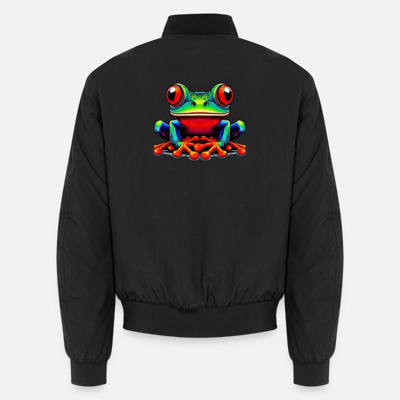 Frosch - Unisex Bomberjacke - Schwarz