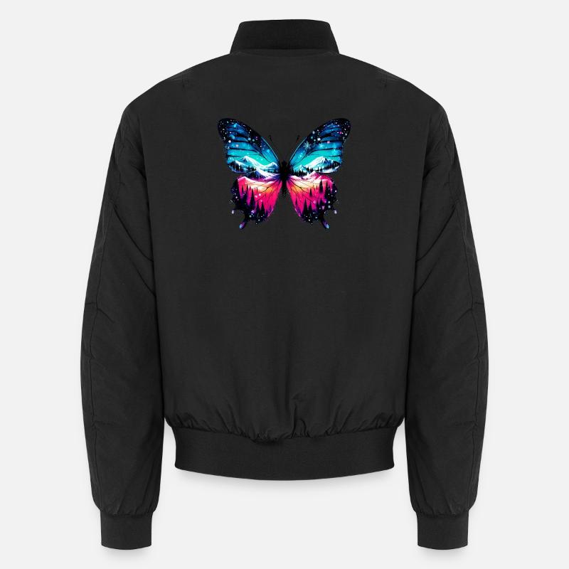 Butterfly - Unisex Bomber Jacket - black