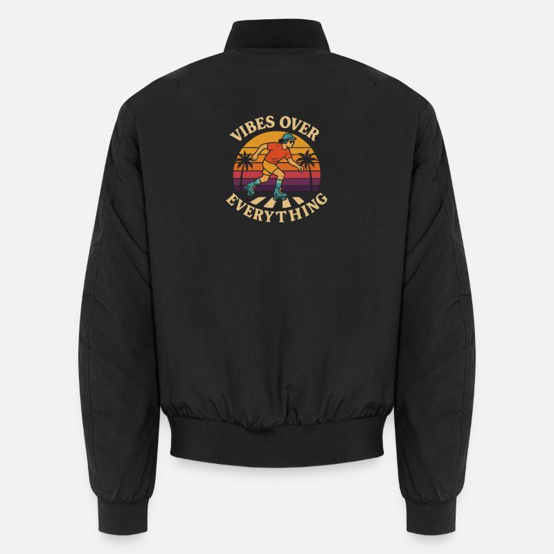 Rollerblades - Unisex Bomber Jacket - black