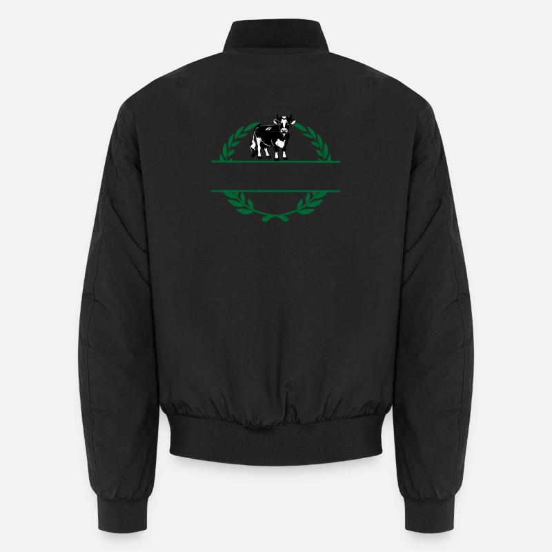 Milchkuh mit eigenem Namen Unisex Bomberjacke