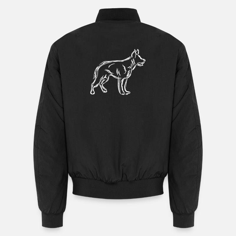 Schäferhund - Unisex Bomberjacke - Schwarz