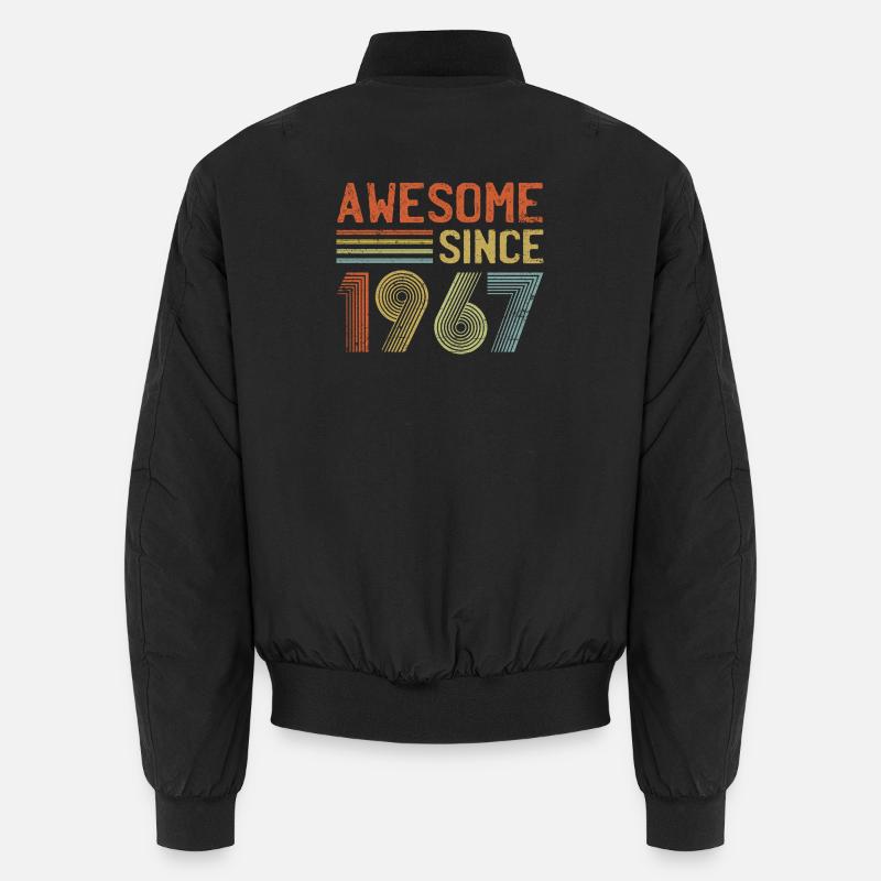 Retro 1967 Feier Design - Unisex Bomberjacke - Schwarz