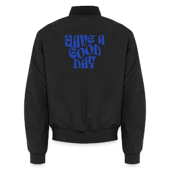Groovy Bonne Journée - Bomber unisexe - noir - Dos - AI Model Male 185 light (185cm)