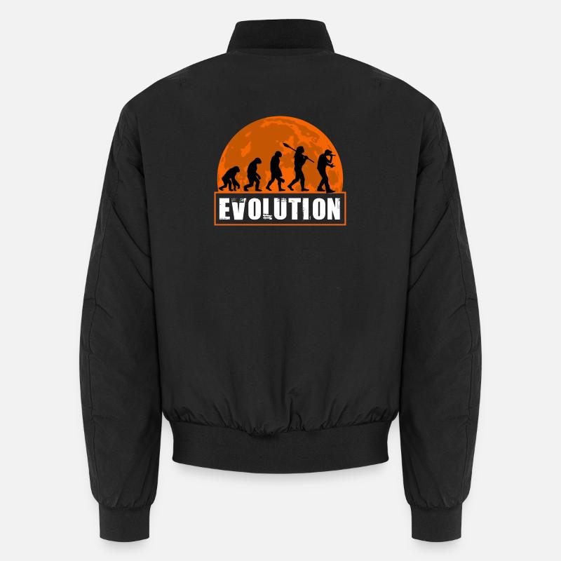 Lustiger Rapper der menschlichen Evolution Unisex Bomberjacke