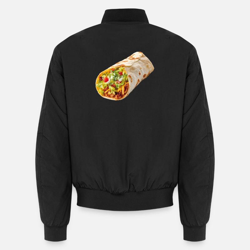 Burrito - Unisex Bomber Jacket - black