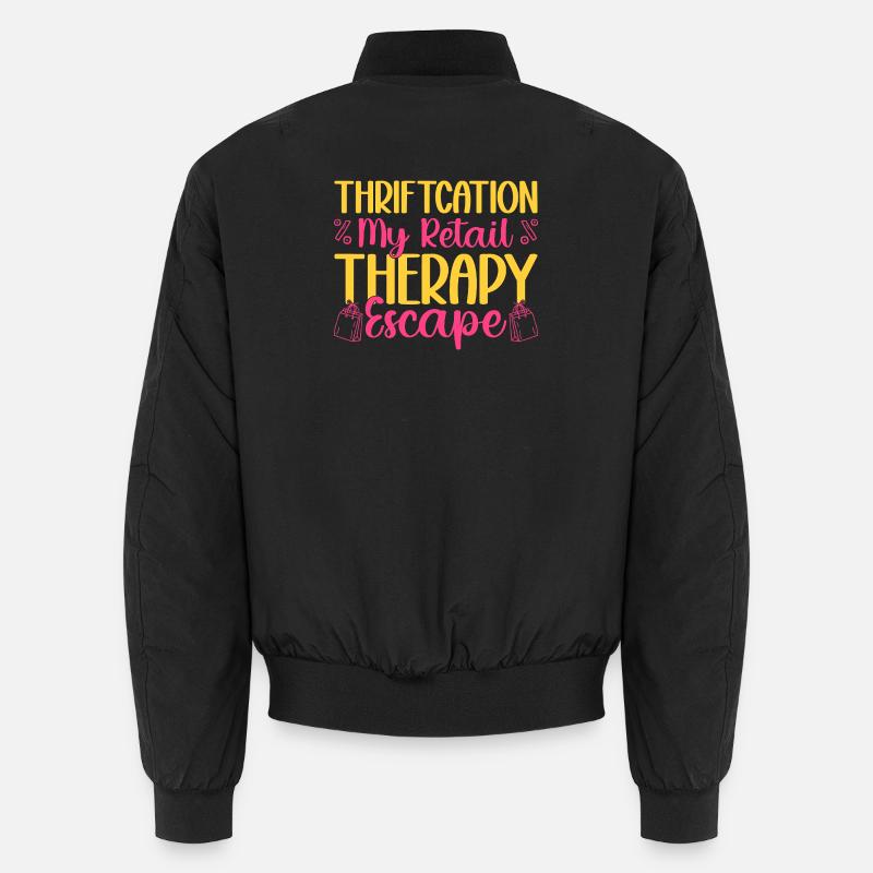 Thrift Shopper Thriftcation My Retail Thrift Store - Unisex Bomberjacke - Schwarz