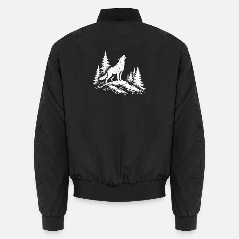 Power Wolf and Nature - Unisex Bomber Jacket - black