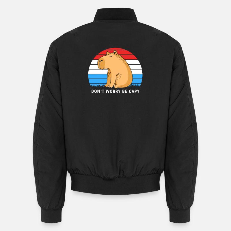 Capybara - Unisex Bomberjacke - Schwarz