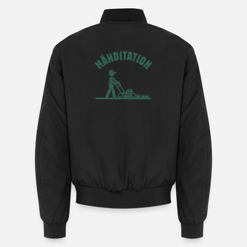 Mowing Lawn Mower Fan Unisex Bomber Jacket