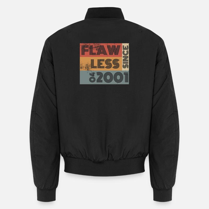 25th Birthday Flawless since 04/2001 - Unisex Bomber Jacket - black