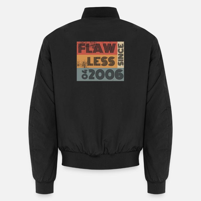 20th Birthday Flawless since 04/2006 - Unisex Bomber Jacket - black