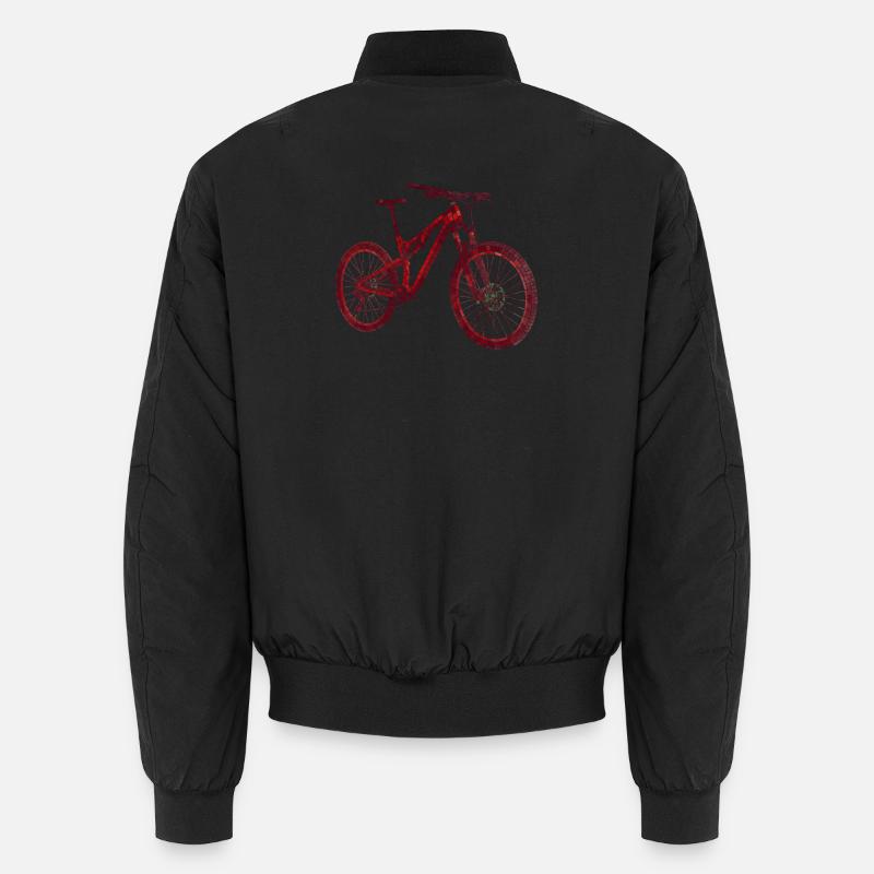  MTB Mosaik – Mountainbike als Kunstobjekt Unisex Bomberjacke