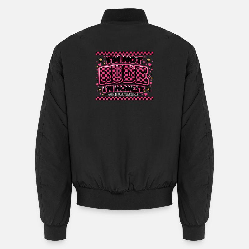 Not Evil, Honest – Cheeky Saying Gift Unisex Bomber Jacket