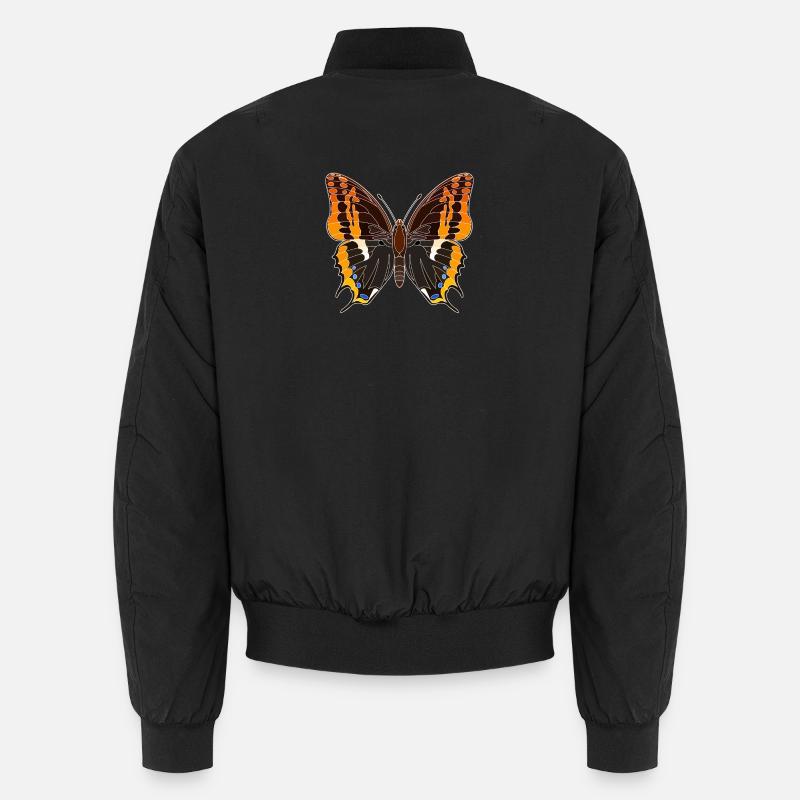 Strawberry tree butterfly Unisex Bomber Jacket