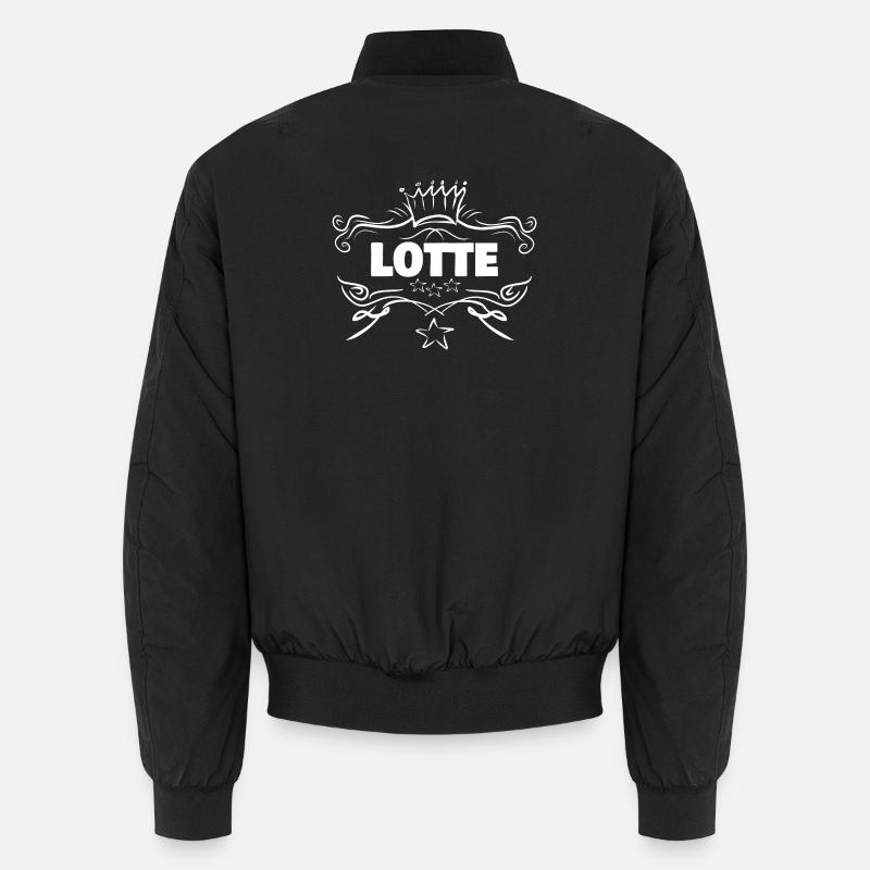 Gift for Lotte - Unisex Bomber Jacket - black