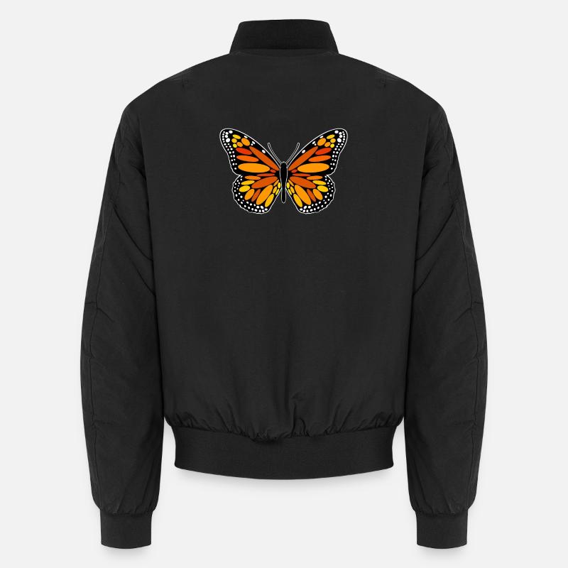 Monarch-Falter - Unisex Bomberjacke - Schwarz