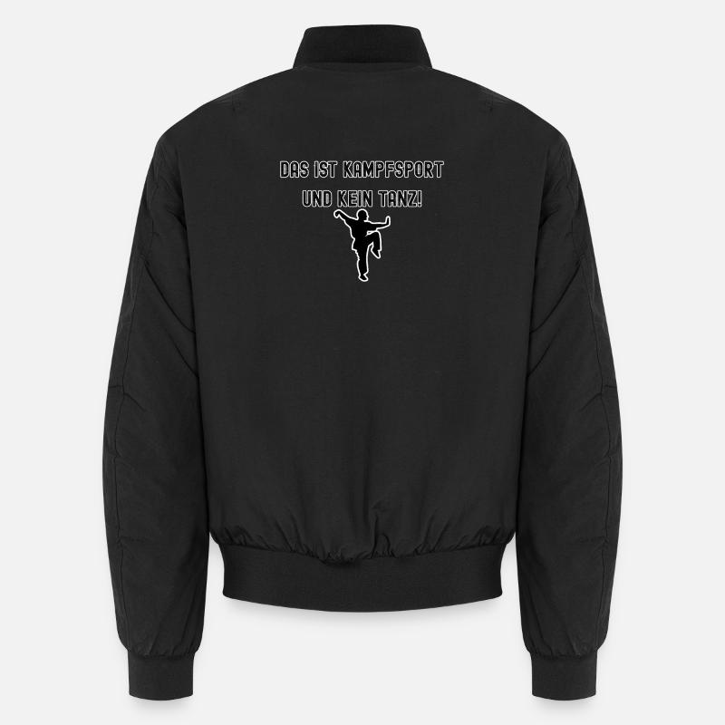 Kampfsport Spruch - Unisex Bomberjacke - Schwarz