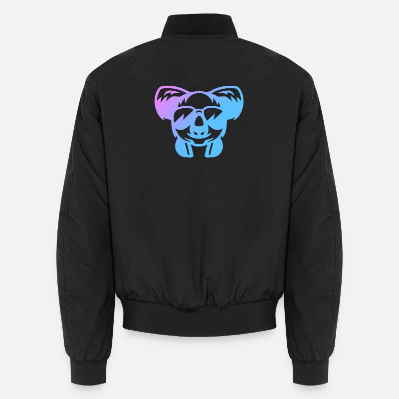 Koala Koalabär - Unisex Bomberjacke - Schwarz