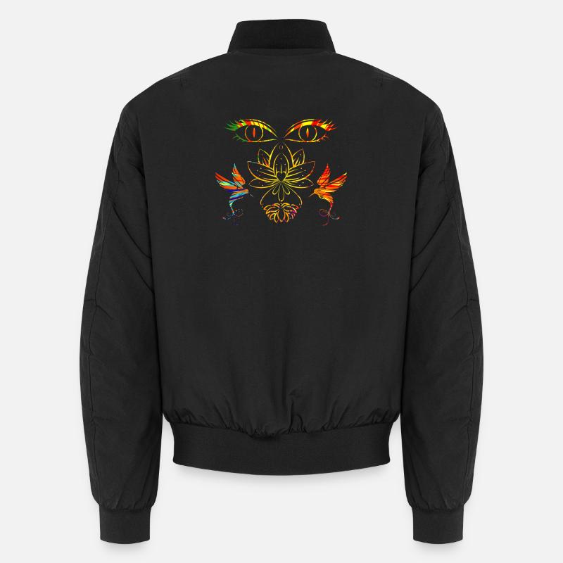 Visage zen - Bomber unisexe - noir
