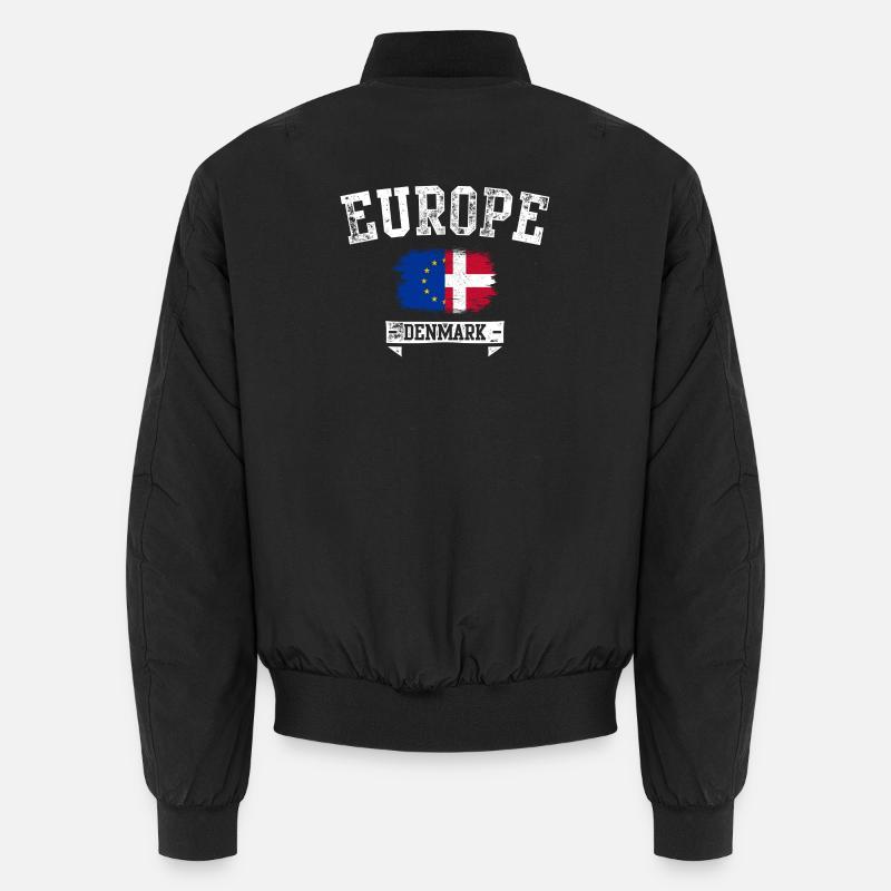 Europa-Dänemark-Flaggen-Mashup Unisex Bomberjacke