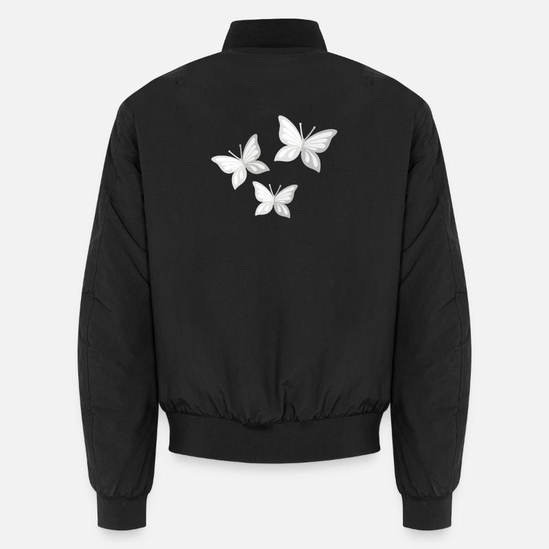 butterfly; Butterfly Unisex Bomber Jacket