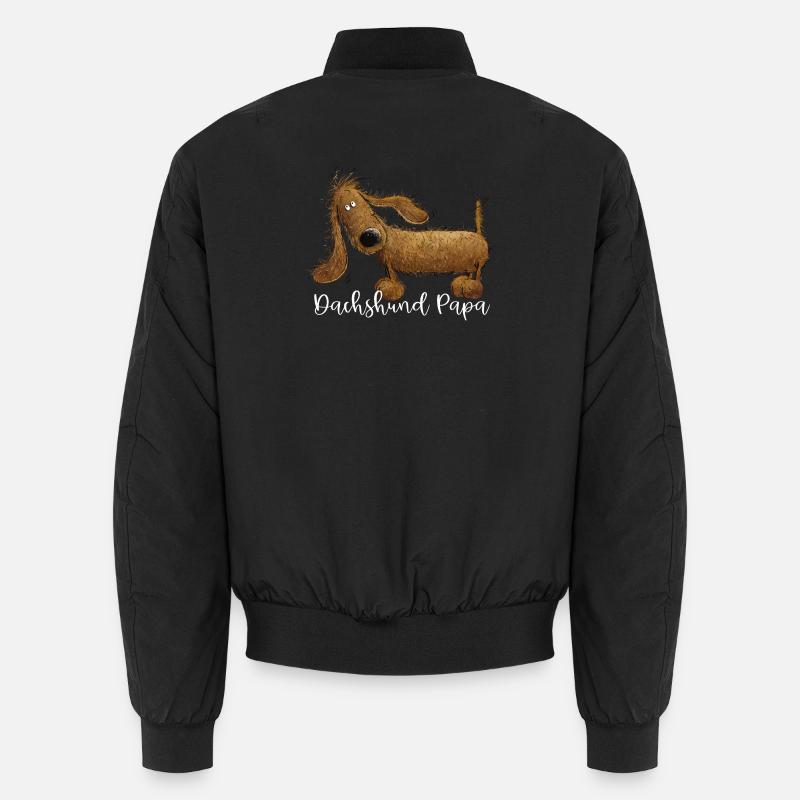 Dachshund Papa For Dachshund Lovers Unisex Bomber Jacket