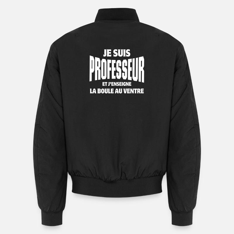 professeur, enseignant, école - Bomber unisexe - noir