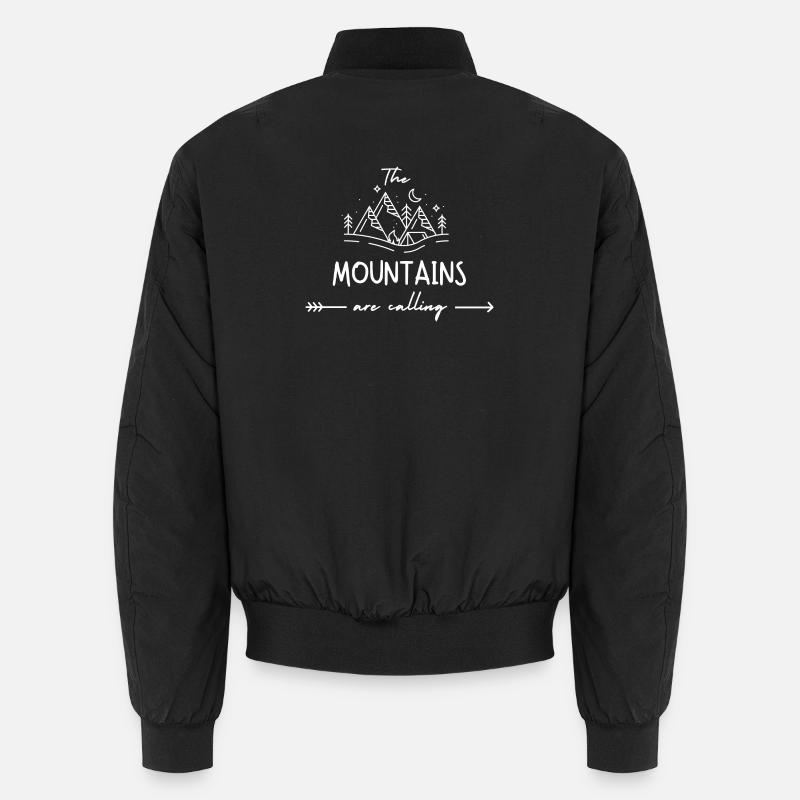 Die Berge rufen, Wandern Unisex Bomberjacke