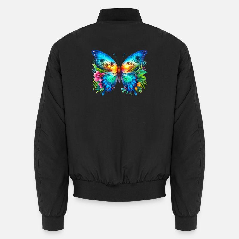 Papillon - Bomber unisexe - noir