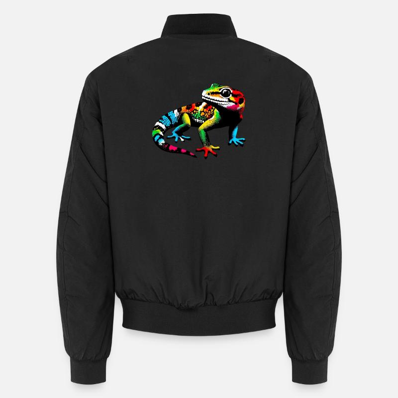 Gecko - Unisex Bomberjacke - Schwarz