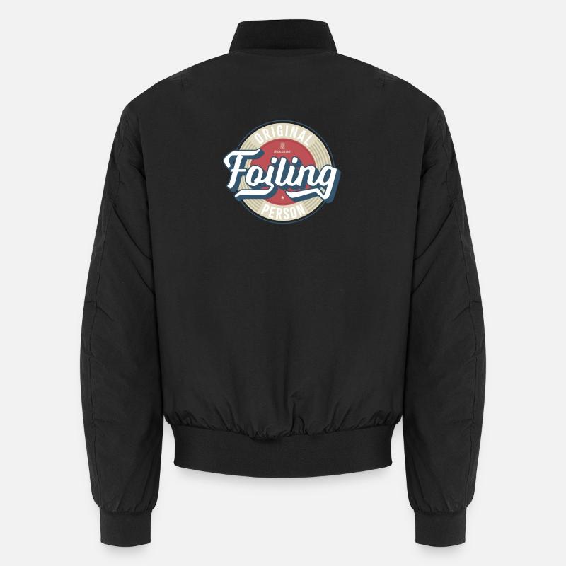 Foiling Label - Unisex Bomberjacke - Schwarz