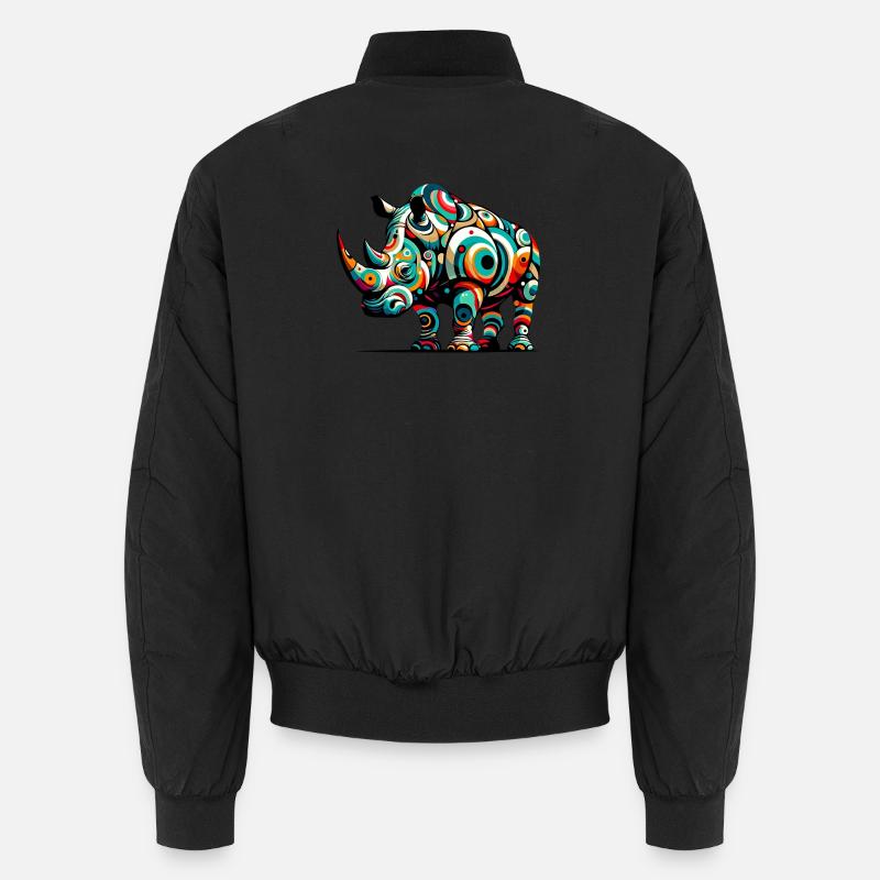 Nashorn - Unisex Bomberjacke - Schwarz