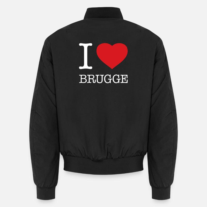J’ADORE BRUGES - Bomber unisexe - noir