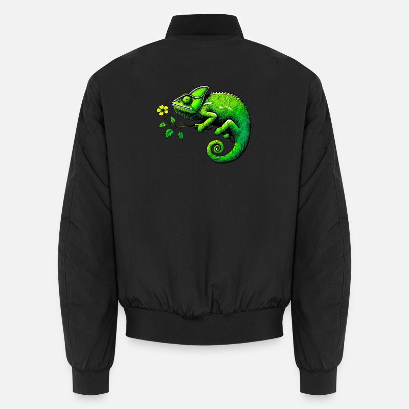 Chamäleon - Unisex Bomberjacke - Schwarz