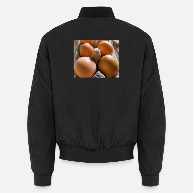 Eier - Unisex Bomberjacke - Schwarz