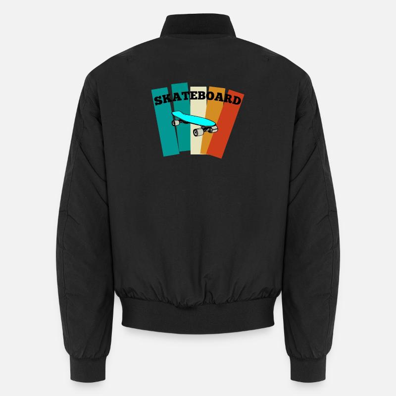 Skateboard - Unisex Bomberjacke - Schwarz